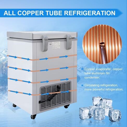 HNZXIB Ultra-Low Temperature Freezers, -186℉ Lab Cryogenic Refrigerators Sample Storage Freezer (50L) in Saudi Arabia