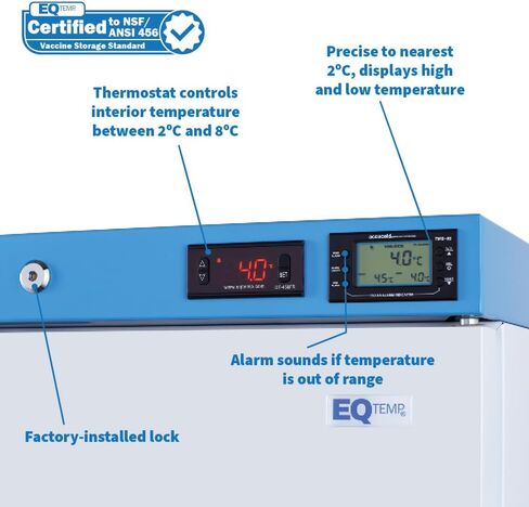 1.94 متر مكعب. ثلاجة طبية بحجم قدم، معتمدة من NSF/ANSI 456، لتخزين اللقاحات - ACR21WNSF456 in Kuwait