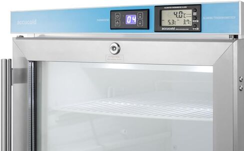ACCUCOLD 2.65 cu.ft. Medical Refrigerator, 20" Wide, Vaccine, Pharmacy, ADA Compliant, NIST Certified Thermometer, Glass Door- ACR46GLCALLHD (Left Handed Swing) in Kuwait