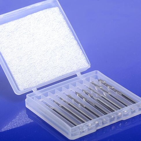 Ball Nose End Mills Set, 1/8" Shank Solid Carbide CNC Router Bits, 2 Flutes Spiral Upcut (1mm 1.5mm 2.0mm 2.5mm 3.175mm) for Engraving Milling Acrylic, Wood, Aluminum, PCB, 10Pcs in Kuwait