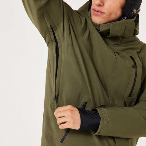 Oakley Mens Sub Temp Recycled Gore-Tex Jacket 2.0, Army Green, Medium in Saudi Arabia