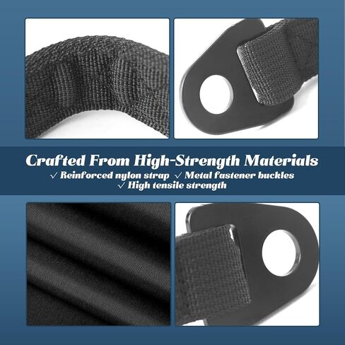 2Pcs Heavy-Duty Door Limit Straps Compatible with Can-Am Defender, Defender Max Limited 2020-Present Models Extra-Long for Wider Door Opening, Black in Saudi Arabia