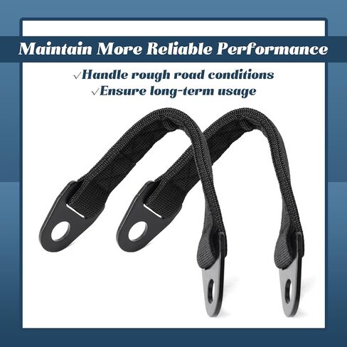 2Pcs Heavy-Duty Door Limit Straps Compatible with Can-Am Defender, Defender Max Limited 2020-Present Models Extra-Long for Wider Door Opening, Black in Saudi Arabia
