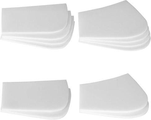 12 قطعة من حشوات وسادة السرج الممتصة للصدمات لركوب الخيل وأداء الفروسية وتعديل مريح للسرج، استبدال حشوات إسفنجية الذاكرة لدعم وسادة ركوب الخيل، أبيض in Kuwait