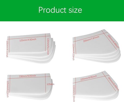 12 قطعة من حشوات وسادة السرج الممتصة للصدمات لركوب الخيل وأداء الفروسية وتعديل مريح للسرج، استبدال حشوات إسفنجية الذاكرة لدعم وسادة ركوب الخيل، أبيض in Kuwait