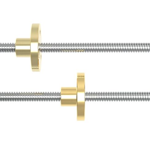 1PC Lead Screw Brass Nut Used for Stainless Steel Trapezoidal Screw Rod 3D Printer Accesoires(Pitch 1mm Lead 1mm) in Saudi Arabia