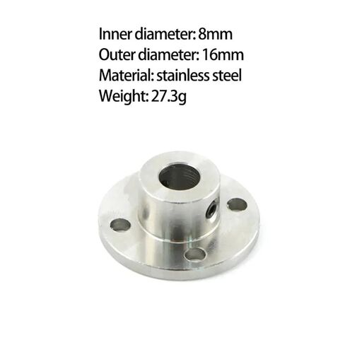 1PC Stainless Steel Flange Coupling Plate Inner Diameter 4mm 5mm 6mm 7mm 8mm 10mm(Inner 6mm Outer 10mm) in Saudi Arabia