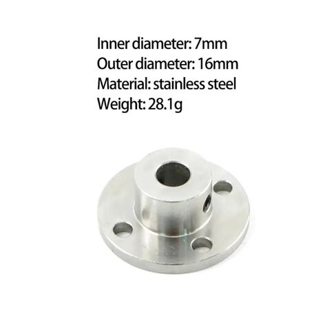 1PC Stainless Steel Flange Coupling Plate Inner Diameter 4mm 5mm 6mm 7mm 8mm 10mm(Inner 6mm Outer 10mm) in Saudi Arabia