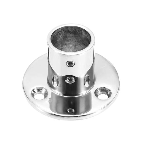 1PC Boat Mount Pipe Stanchion 90° 22/25/30/32mm Round Pipe Base Handrail Fitting Stanchion Marine Accessories(25mm) in Saudi Arabia