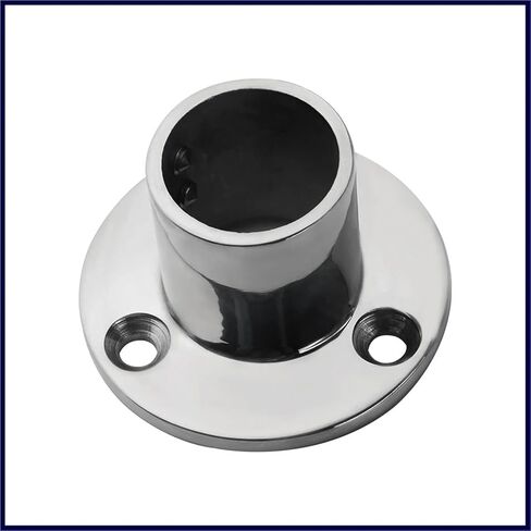 1PC Boat Mount Pipe Stanchion 90° 22/25/30/32mm Round Pipe Base Handrail Fitting Stanchion Marine Accessories(25mm) in Saudi Arabia