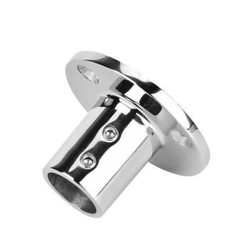 1PC Boat Mount Pipe Stanchion 90° 22/25/30/32mm Round Pipe Base Handrail Fitting Stanchion Marine Accessories(25mm) in Saudi Arabia