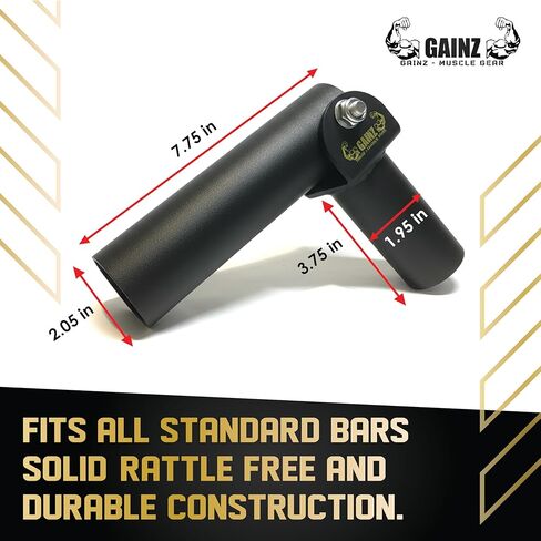 مرفق مرساة لصف الألغام الأرضية من Gainz Barbell للوحة الوزن - بار على شكل حرف V/T-Bar، دوران 360 درجة (لألواح الوزن ذات الفتحتين) in Kuwait