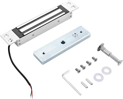 Electromagnetic Door Lock Weatherproof 12V DC Fail-Safe, 600LBS Holding Force Outdoor Magnetic Door Lock, Flush-Mount (Drilled-in) Installation for Exterior Metal & Wooden Doors in Saudi Arabia
