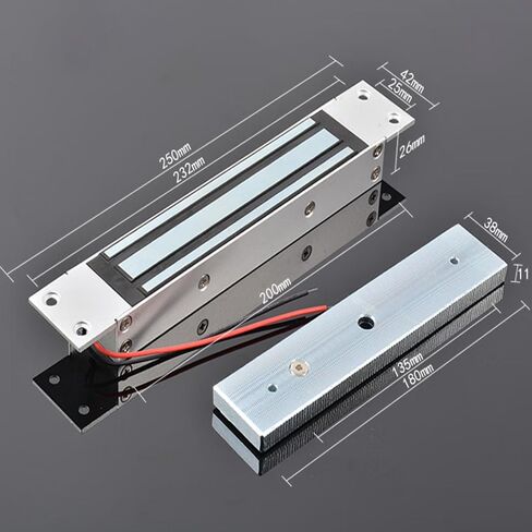 Flush Mount Electromagnetic Lock 600LBs/280KG Holding Force Embedded Electric Magnetic Electromagnetic Door Lock in Kuwait