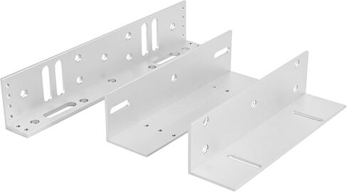 Heavy-Duty Waterproof 12V DC NC Electromagnetic Door Lock with ZL Aluminum Bracket, 600LBS Magnetic Holding, Surface-Mount, for Indoor & Outdoor (Waterproof 600LBS Lock +ZL Bracket) in Saudi Arabia