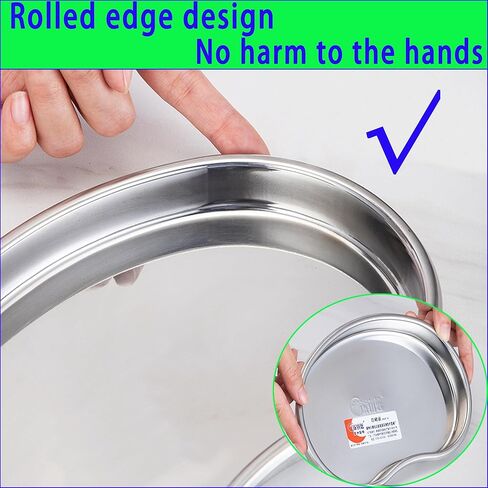 3 Packs Large Professional Medical Surgical Tray - Kidney Trays Flat Type Stainless Steel Dental Trays Thickening Lab Instrument Supplies Tools Tray for Dental Piercing Lab (8.4 * 5.6) in in Kuwait