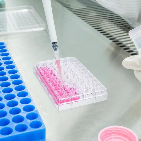 2 قطعة من صينية ملء أطباق زراعة الأنسجة الدقيقة، 48 فتحة من ألواح حشو حبوب الدواء، أداة أغطية فارغة لمسحوق البلاستيك الشفاف لعينات المختبر in Kuwait