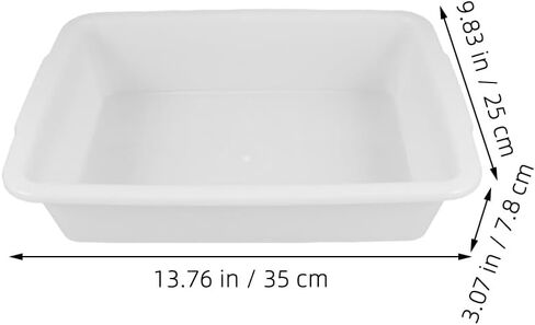 ULTECHNOVO 3Pcs Lab Trays 9.25X6.88X8.26 Inch Leak-Proof Plastic Laboratory Trays for Chemical Experiments Storage and Utility Organization in Saudi Arabia