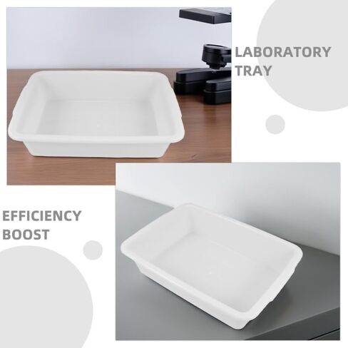ULTECHNOVO 3Pcs Lab Trays 9.25X6.88X8.26 Inch Leak-Proof Plastic Laboratory Trays for Chemical Experiments Storage and Utility Organization in Saudi Arabia