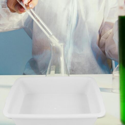 ULTECHNOVO 3Pcs Lab Trays 9.25X6.88X8.26 Inch Leak-Proof Plastic Laboratory Trays for Chemical Experiments Storage and Utility Organization in Saudi Arabia