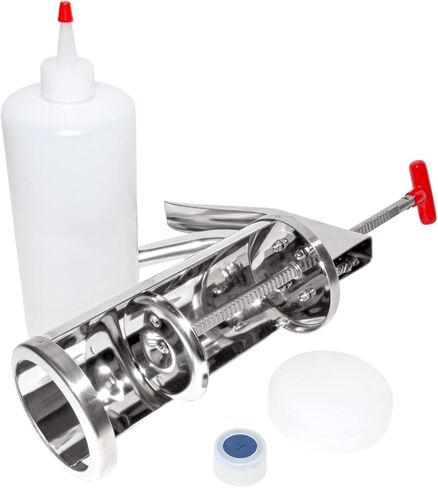 ALDKitchen Churro Maker | 1 L | Stainless Steel | Churro Filling Gun | Manual Spanish Doughnuts Filler | Cookie Press Maker | in Kuwait