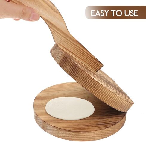 Kichvoe Wooden Dumpling Press Dough Mold Tool 8.85X5.90X1.37 Inch Manual Dumpling Skin Maker for Handmade Noodles and Dumplings Kitchen Cooking in Saudi Arabia
