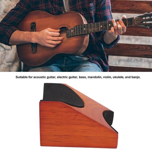3.74 × 2.59 × 2.44 بوصة - أداة لوثير بارتفاع قابل للتعديل للجيتار الصوتي والكهربائي والباس والمندولين - تصميم قوس مزدوج لصيانة الأدوات بشكل آمن in Kuwait