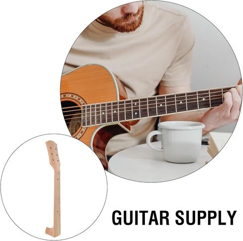 41-inch Acoustic Guitar Neck Replacement for 41" Folk Guitar Wood Neck Crafting Tool for Luthiers Accessory in Saudi Arabia