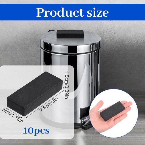 10 Pack Trash Can Protector, Adhesive Trash Can Wall Protector Bumpers No Drill Backing Cans Mat Used to Prevent Wear and Tear Between Trash Cans Walls Furniture in Saudi Arabia