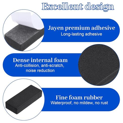10 Pack Trash Can Protector, Adhesive Trash Can Wall Protector Bumpers No Drill Backing Cans Mat Used to Prevent Wear and Tear Between Trash Cans Walls Furniture in Saudi Arabia