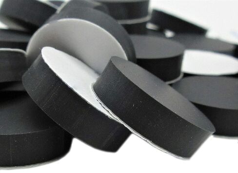 1/2" D Round Silicone Rubber Feet Self Adhesive - 3/16" Thick Black Rubber Feet Self Stick Bumper Pads Black Rubber Bumpers Self Adhesive Rubber Spacer Adhesive Rubber Feet (12) in Saudi Arabia