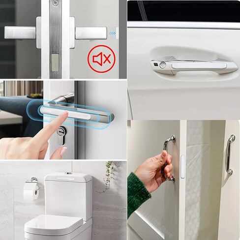 مانع إغلاق الباب 50 قطعة، مصد باب خزانة ذاتي اللصق بدون أثر، خطوط ممتصة للصدمات مطاطية، وسادات عازلة لتخميد الصوت لحماية الحائط، زجاج خزانة باب الثلاجة والأثاث in Kuwait