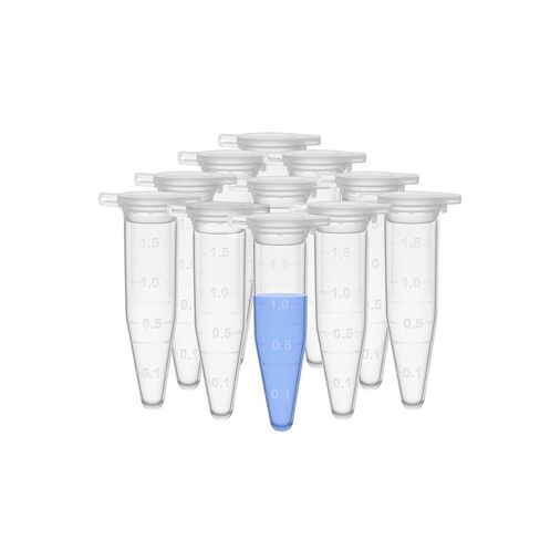200PCS 40mm Transparent Plastic Centrifuge Tubes with Scale and Snap On Lids Laboratory Disposable Sharp Bottom Vessels 1.5ml in Saudi Arabia