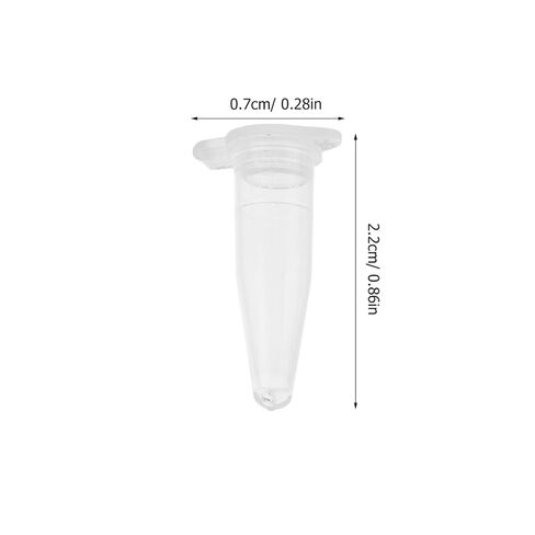 Snap-Type 0.2Ml Microcentrifuge Tubes with Leakproof Caps Clear Plastic Small Test Tubes for Laboratory Sample Storage and Precise Centrifugation 1000 Pieces in Saudi Arabia