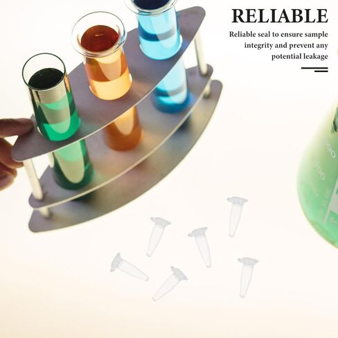 Snap-Type 0.2Ml Microcentrifuge Tubes with Leakproof Caps Clear Plastic Small Test Tubes for Laboratory Sample Storage and Precise Centrifugation 1000 Pieces in Saudi Arabia