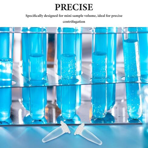 Snap-Type 0.2Ml Microcentrifuge Tubes with Leakproof Caps Clear Plastic Small Test Tubes for Laboratory Sample Storage and Precise Centrifugation 1000 Pieces in Saudi Arabia