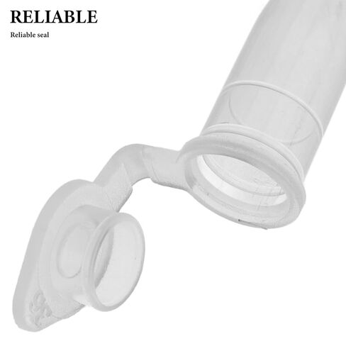 Snap-Type 0.2Ml Microcentrifuge Tubes with Leakproof Caps Clear Plastic Small Test Tubes for Laboratory Sample Storage and Precise Centrifugation 1000 Pieces in Saudi Arabia