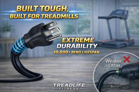 Treadmill Power Cord - Part Number 1000094883 - Compatible with Horizon T101 (TM621) Treadmills in Saudi Arabia
