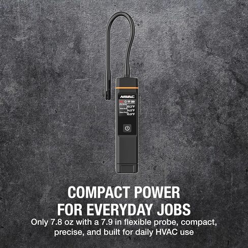 NAVAC NSH1 Bluetooth Psychrometer with Digital Display - HVAC Humidity & Temperature Diagnostics High Accuracy Sensor - One Button Operation, Easy Switch Knob, Rechargeable Battery - App Ready 7.8 oz in Kuwait