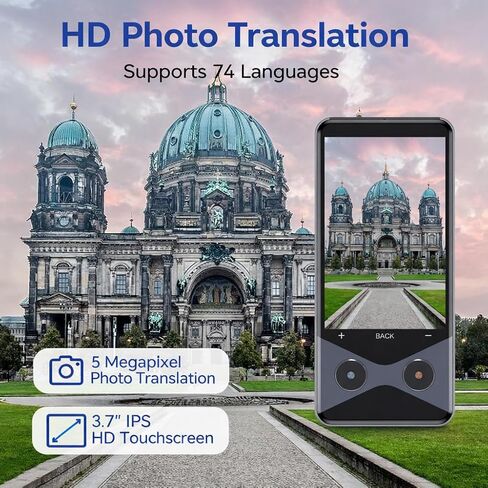 جهاز مترجم اللغة ، 2025 مترجم ترويح No WiFi المطلوب ، دعم 4G SIM ، في الوقت الفعلي في الوقت الحقيقي صوت فوري 137 مترجم لغة ، chatgpt/غير متصل/ترجمة الصورة الرمادية in Kuwait