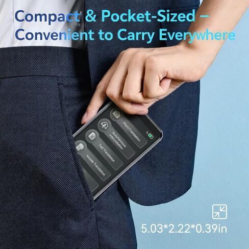 جهاز مترجم اللغة ، 2025 مترجم ترويح No WiFi المطلوب ، دعم 4G SIM ، في الوقت الفعلي في الوقت الحقيقي صوت فوري 137 مترجم لغة ، chatgpt/غير متصل/ترجمة الصورة الرمادية in Kuwait