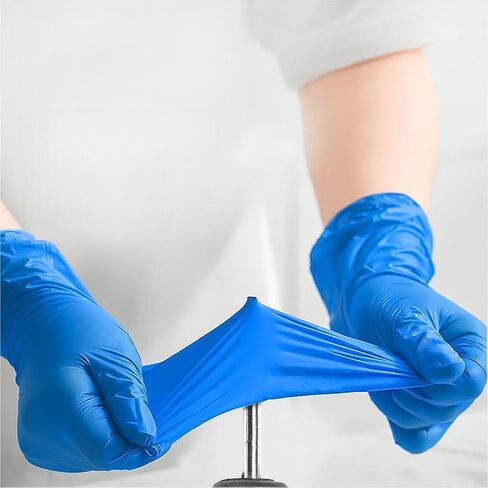 Nitrile Gloves, Chemical Resistant, Powder and Latex-Free, Non-Sterile, Food Safe, 5 Mil Black and 4 Mil Blue in Saudi Arabia