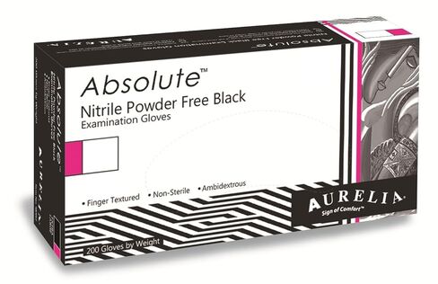 Aurelia Absolute, Black Nitrile Gloves: Medium, Case of 2000 gloves in Saudi Arabia