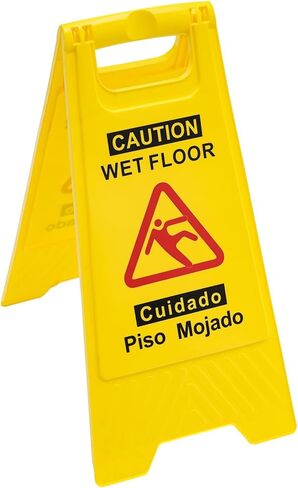 علامات تحذير ثنائية اللغة، علامات السلامة PP، علامات السلامة المتوافقة في مكان العمل للبناء والمستودع والمصنع (6PCS) in Kuwait