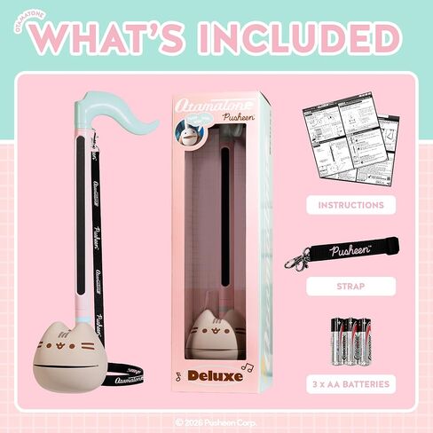 Pusheen the Cat Otamatone Deluxe Electronic Portable Music Instrument/Synthesizer from Japan by Maywa Denki [Limited Edition] [English Instructions] in Kuwait