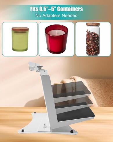 أداة وضع الملصقات الدقيقة للبرطمانات والزجاجات وأوعية الشموع، أداة وضع الملصقات اليدوية للحاويات مقاس 0.5-5 بوصة، أداة وضع العلامات الاحترافية للشركات الصغيرة والمنتجات المصنوعة يدويًا in Kuwait