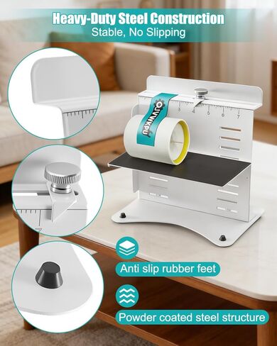 أداة وضع الملصقات الدقيقة للبرطمانات والزجاجات وأوعية الشموع، أداة وضع الملصقات اليدوية للحاويات مقاس 0.5-5 بوصة، أداة وضع العلامات الاحترافية للشركات الصغيرة والمنتجات المصنوعة يدويًا in Kuwait