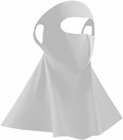 Face Sun Protection Cover Seamless Design Protection Face and Neck Cover Lightweight Sun-Blocking for Cyclists, Driving, Gray, Full Protect A in Saudi Arabia