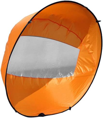 شراع كاياك باتجاه الريح، شراع ريح كاياك قابل للطي، مجداف كاياك للرياح، شراع كاياك قابل للحمل مع نافذة شفافة لإكسسوارات قوارب الكاياك القابلة للنفخ in Kuwait