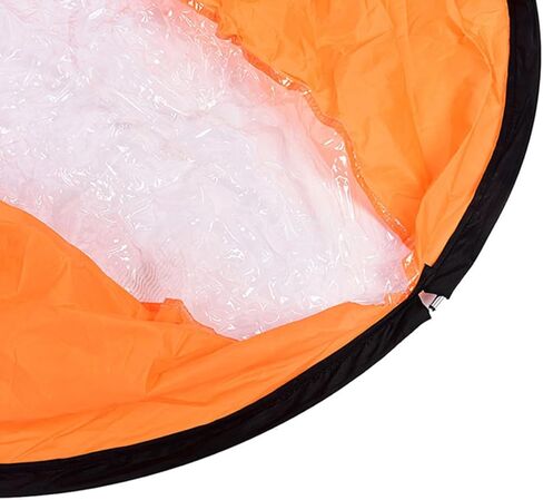 شراع كاياك باتجاه الريح، شراع ريح كاياك قابل للطي، مجداف كاياك للرياح، شراع كاياك قابل للحمل مع نافذة شفافة لإكسسوارات قوارب الكاياك القابلة للنفخ in Kuwait